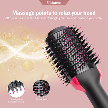 Hot Air Brush – 4-in-1 Hair Dryer & Styler